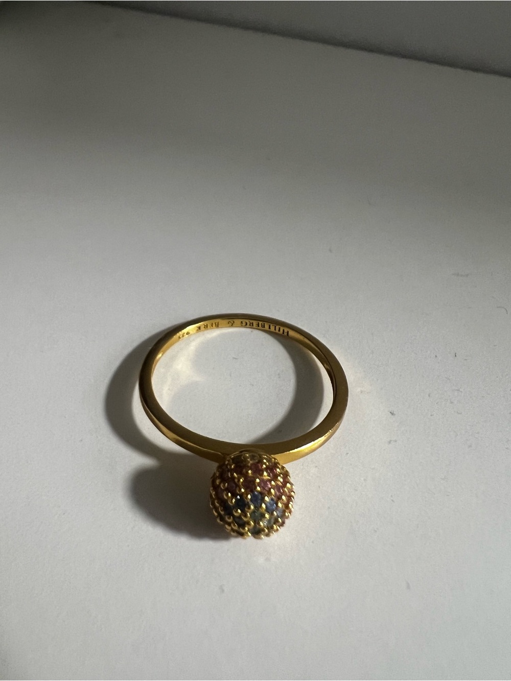 Hillberg & Berk Sparkle Ball Ring